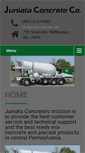 Mobile Screenshot of juniataconcrete.com